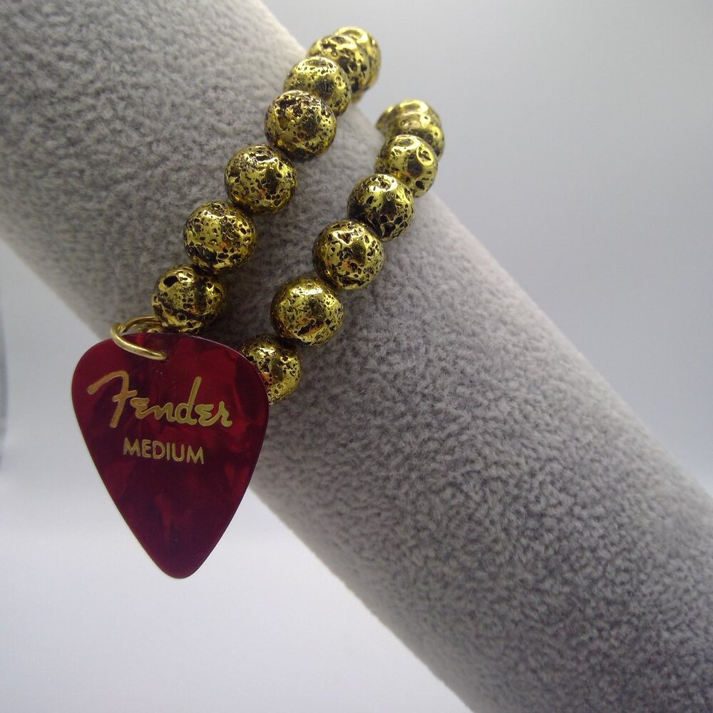 206. Fender Guitar Pick 2pc Bracelet Set